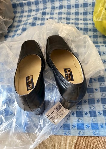 Canlo Ventini Siyah kalın topuklu Klasik Kadın Ayakkabı - Görsel 8