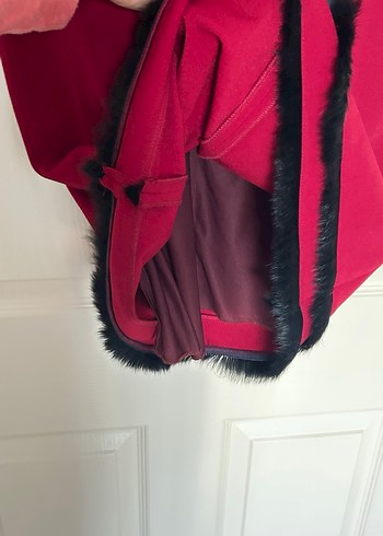 Kırmızı Siyah Detaylı Kadın Ofis Elbisesi - Görsel 5