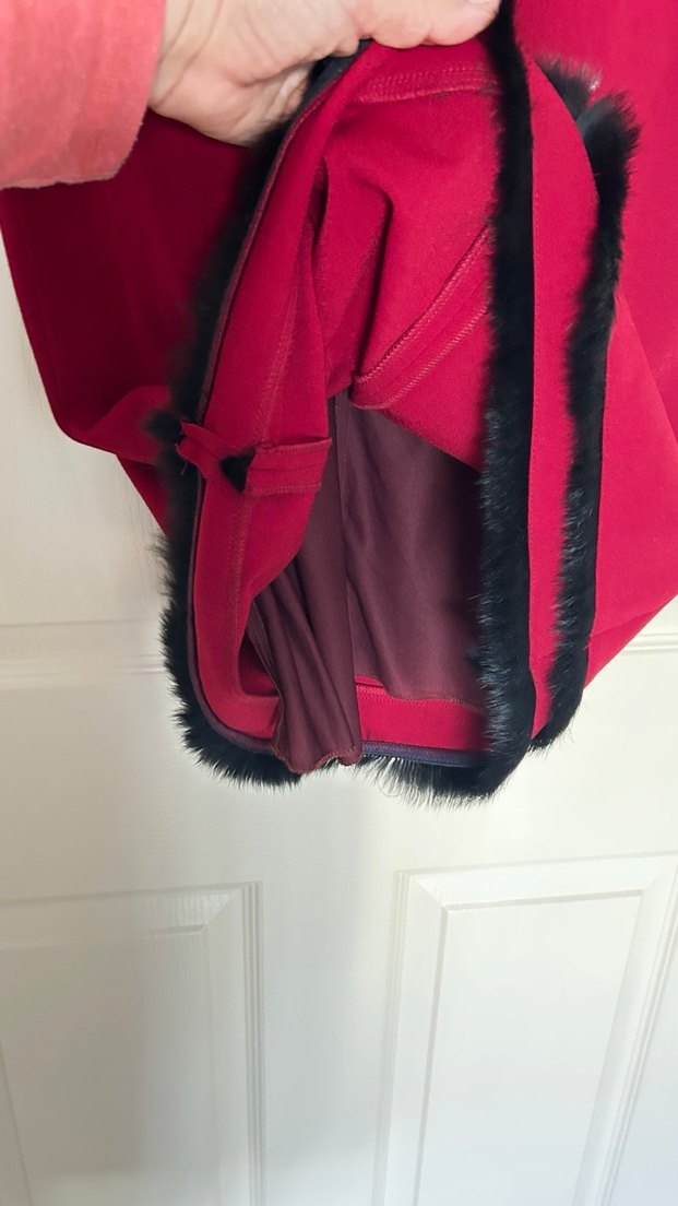 Kırmızı Siyah Detaylı Kadın Ofis Elbisesi - Görsel 5