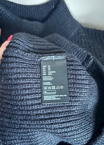 Lacivert Beyaz Çizgili Yarım Balıkçı Kazak - Görsel 5