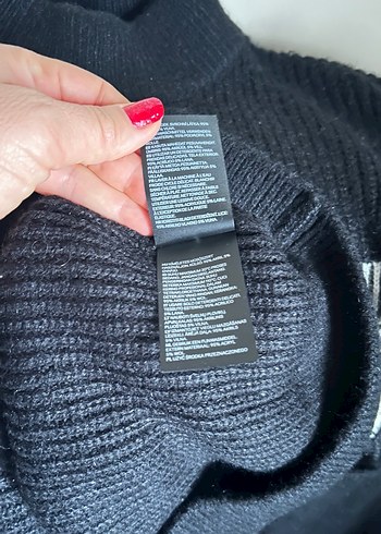 Lacivert Beyaz Çizgili Yarım Balıkçı Kazak - Görsel 6