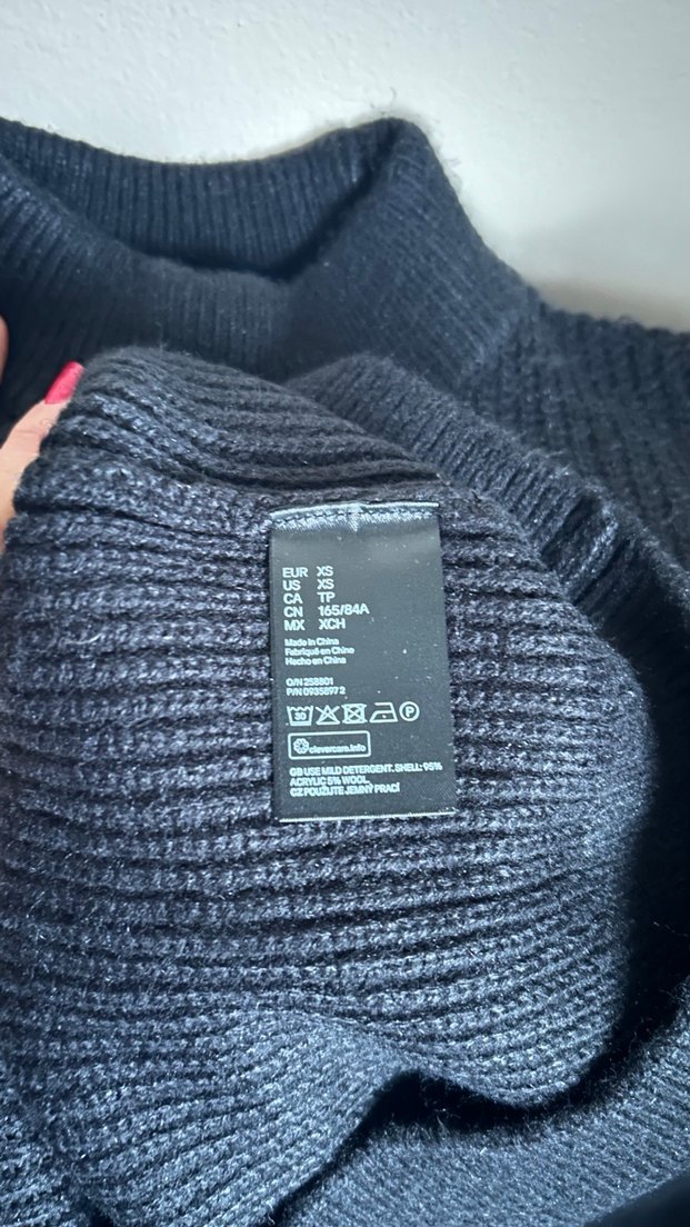 Lacivert Beyaz Çizgili Yarım Balıkçı Kazak - Görsel 5