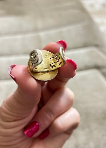 Osmanlı figürlü fümüş yüzük - Görsel 5