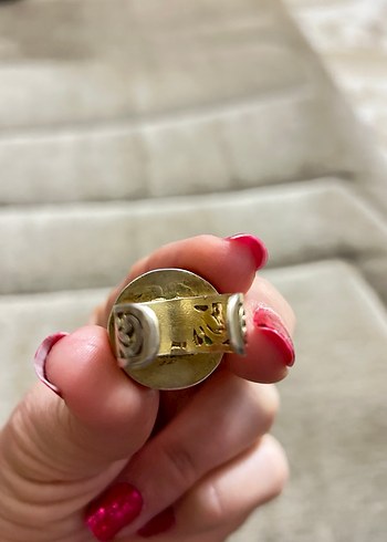 Osmanlı figürlü fümüş yüzük - Görsel 6