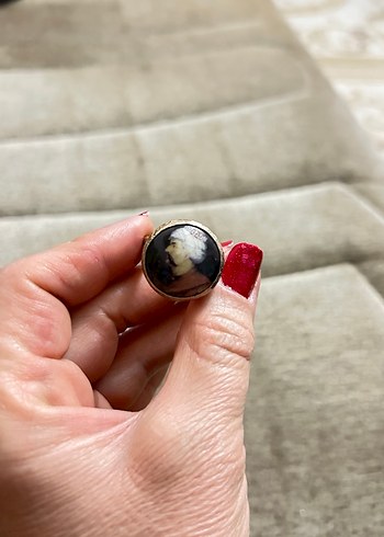 Osmanlı figürlü fümüş yüzük - Görsel 2