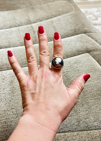 Osmanlı figürlü fümüş yüzük - Görsel 3