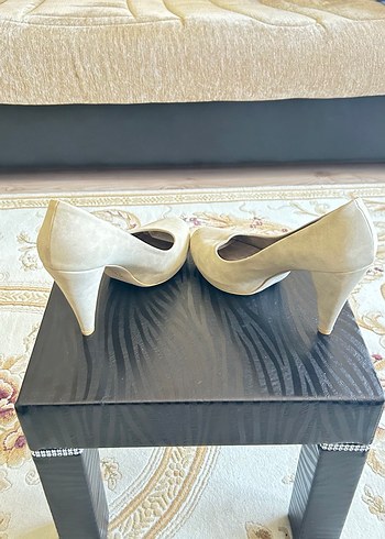 Krem Stiletto Topuklu Kadın Ayakkabı - Görsel 5