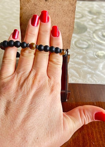 Siyah Bohem Erkek Bileklik - Görsel 4