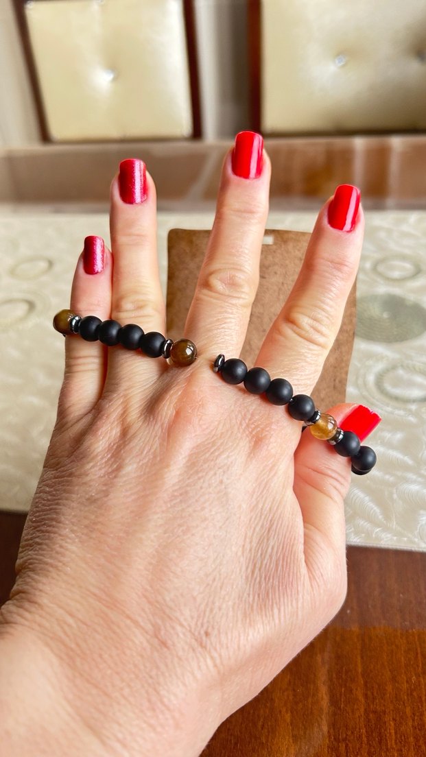 Siyah Bohem Erkek Bileklik - Görsel 5