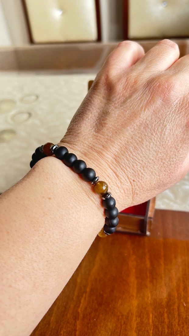 Siyah Bohem Erkek Bileklik - Görsel 3