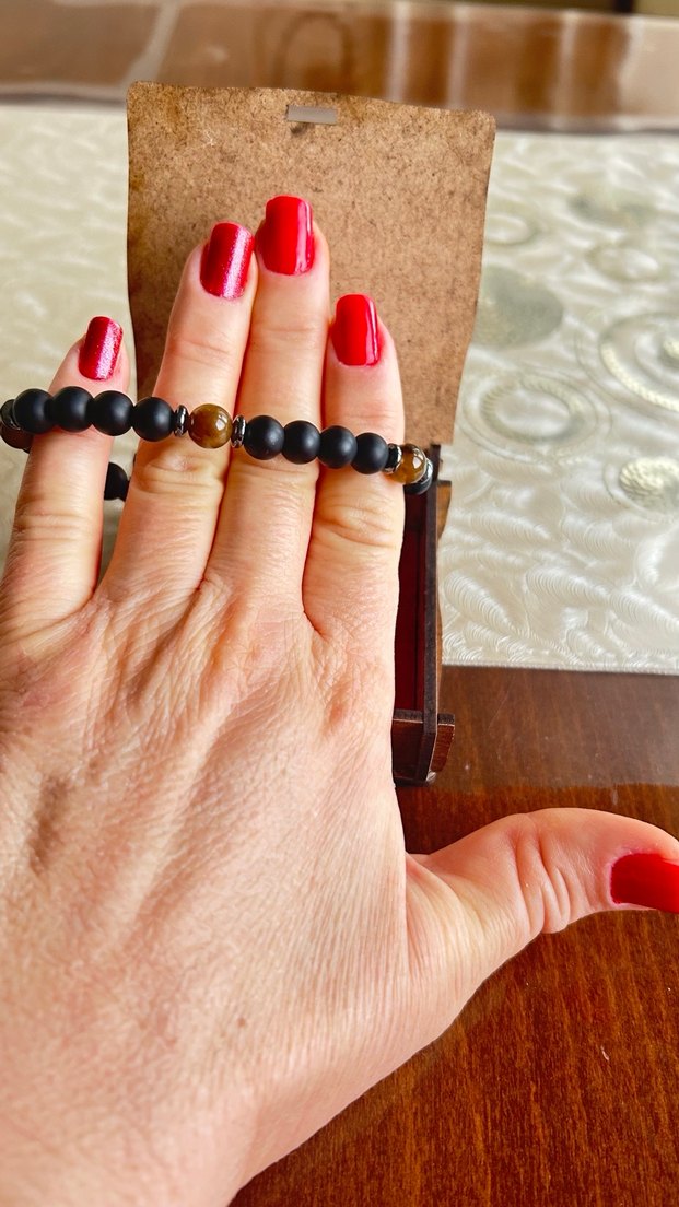 Siyah Bohem Erkek Bileklik - Görsel 4