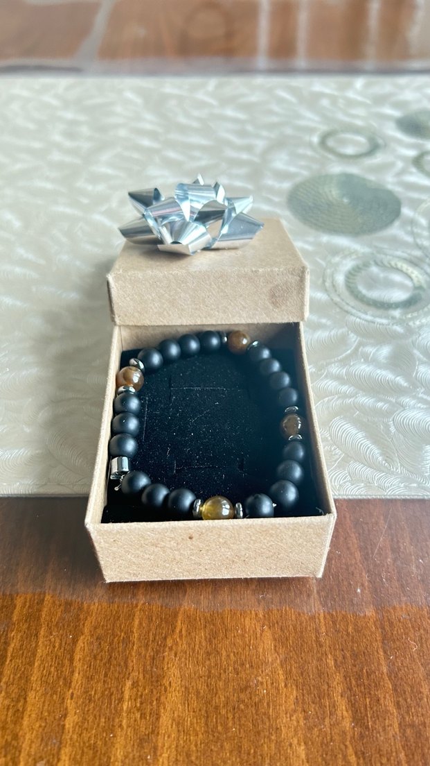 Siyah Bohem Erkek Bileklik - Görsel 2