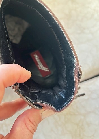 Kahverengi Deri Tokalı Stiletto Kadın Bot - Görsel 13