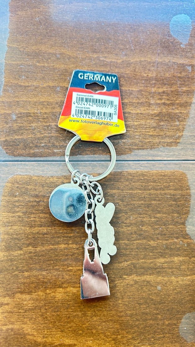 Alman Temalı Renkli  Anahtarlık - Görsel 3