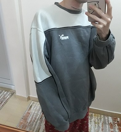 xl Beden gri Renk Puma vintage oversize sweat
