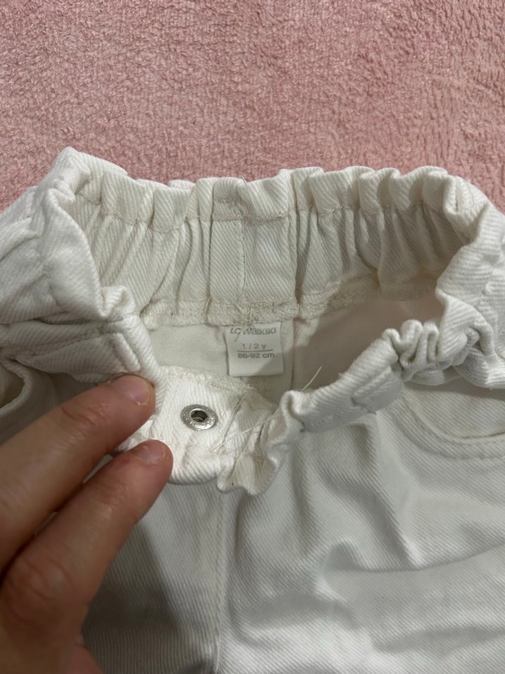 Toplu Kız Çocuk Gri Pamuklu Rahat Şort - Görsel 2