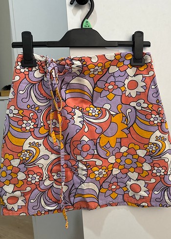 Bohem Desenli Mini Etek - Görsel 2
