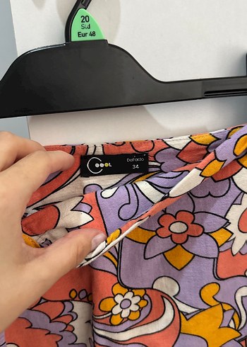 Bohem Desenli Mini Etek - Görsel 4