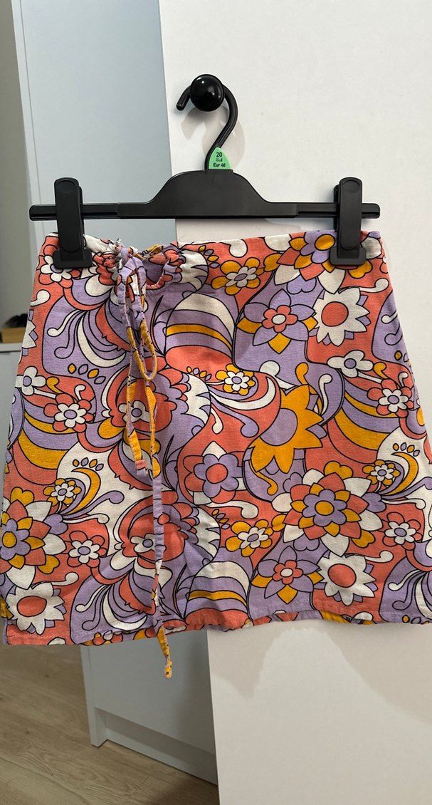 Bohem Desenli Mini Etek - Görsel 2