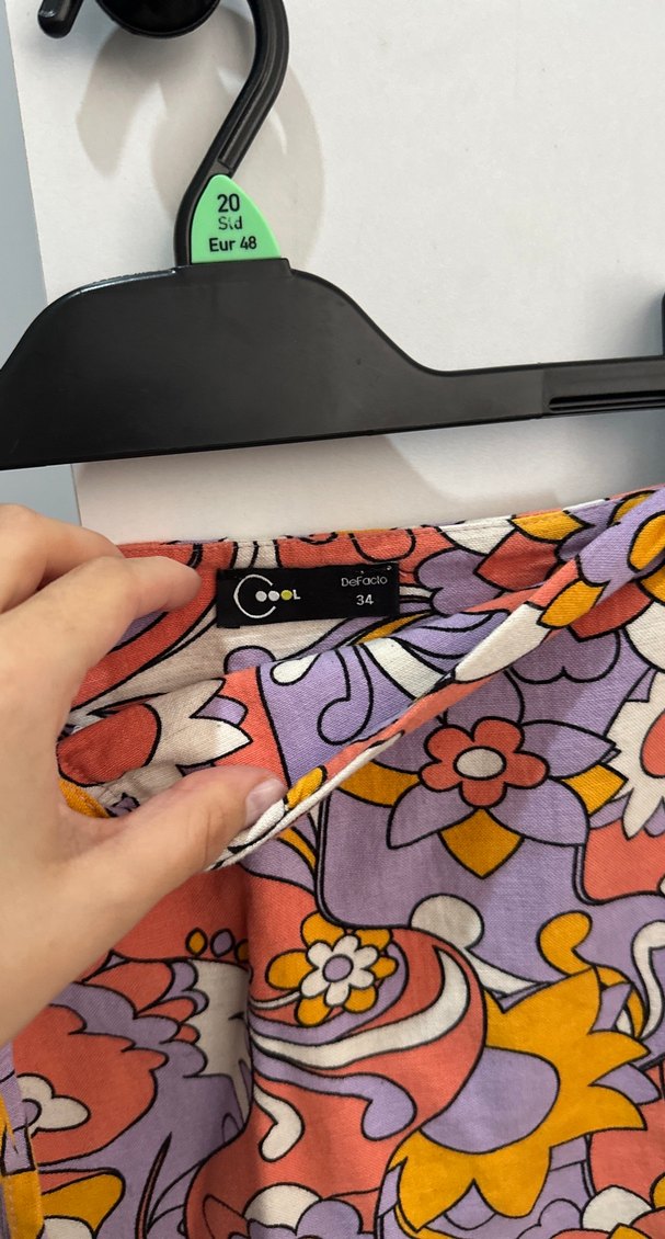 Bohem Desenli Mini Etek - Görsel 4