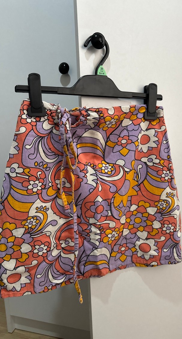 Bohem Desenli Mini Etek - Görsel 3