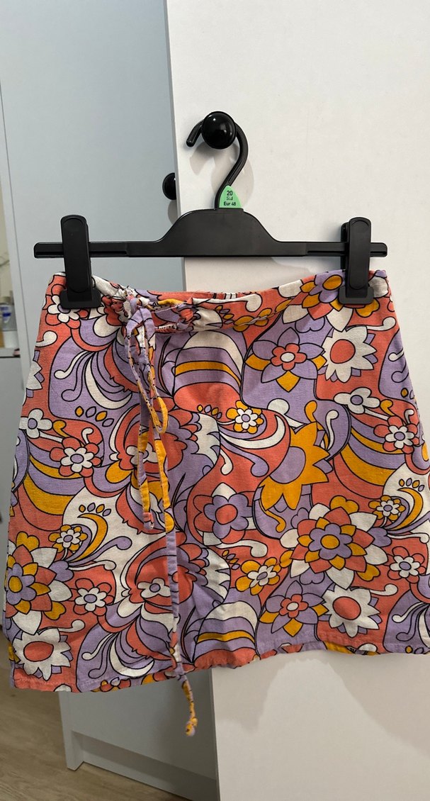 Bohem Desenli Mini Etek - Görsel 5