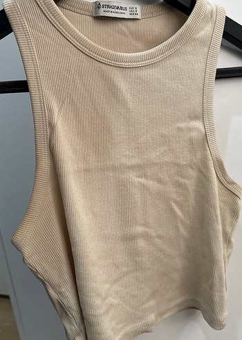 Bej Kadın Kolsuz Basic Atlet - Görsel 2