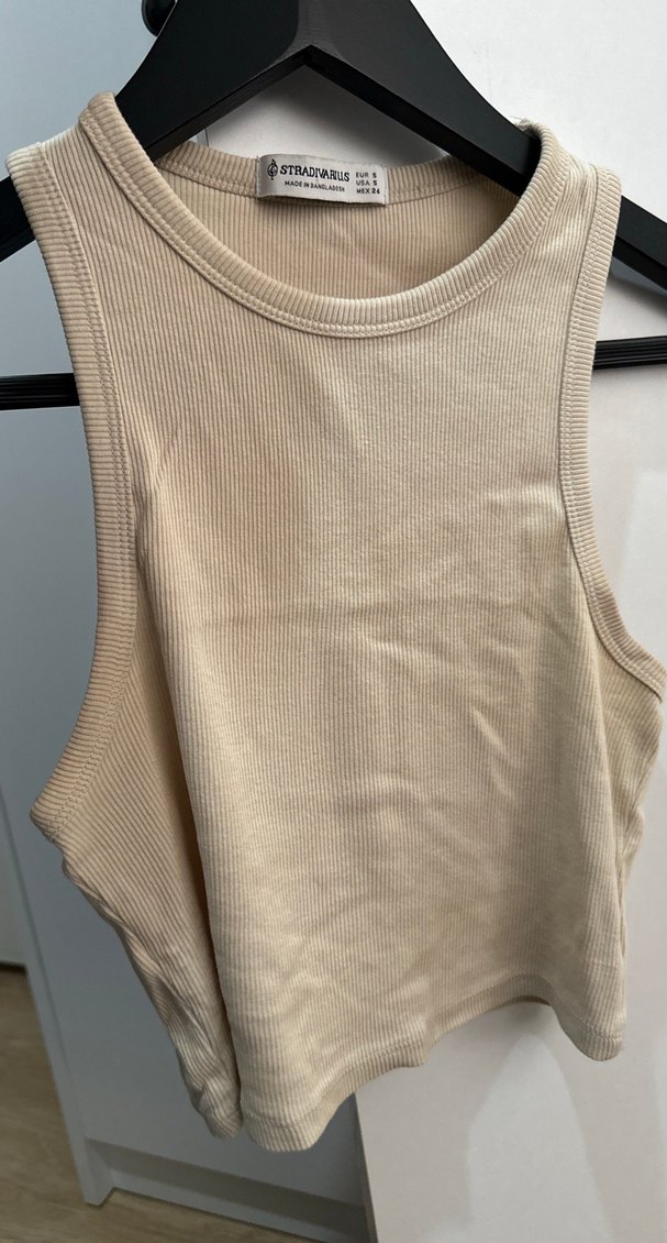 Bej Kadın Kolsuz Basic Atlet - Görsel 2