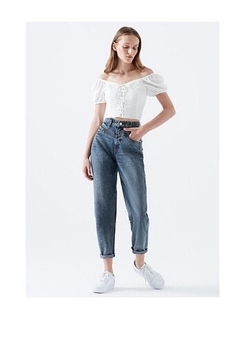 Lola Gold İcon Mavi Gölgeli Jean