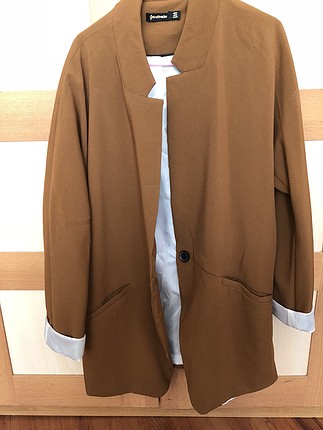 s Beden kahverengi Renk Blazer ceket