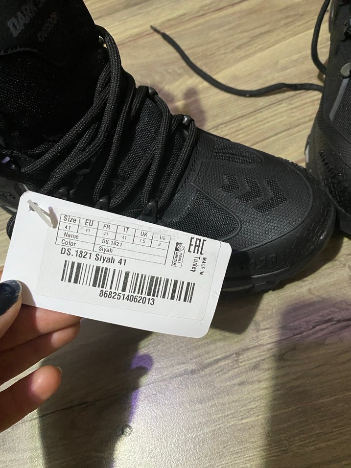 Siyah Erkek Outdoor Kauçuk Botlar Velcro - Görsel 3