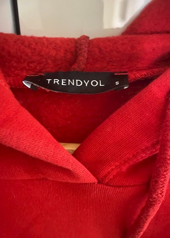 Kırmızı Kapüşonlu Rahat Kesim Sweatshirt - Görsel 2