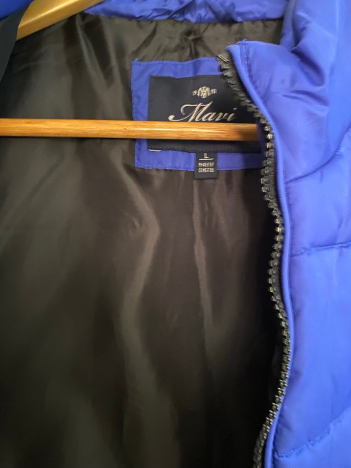 Mavi Fermuarlı erkek  Şişme Yelek - Görsel 3