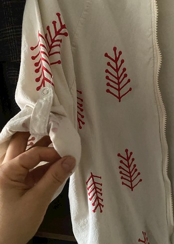 Nakışlı Pamuklu Bohem  Ceket - Görsel 3