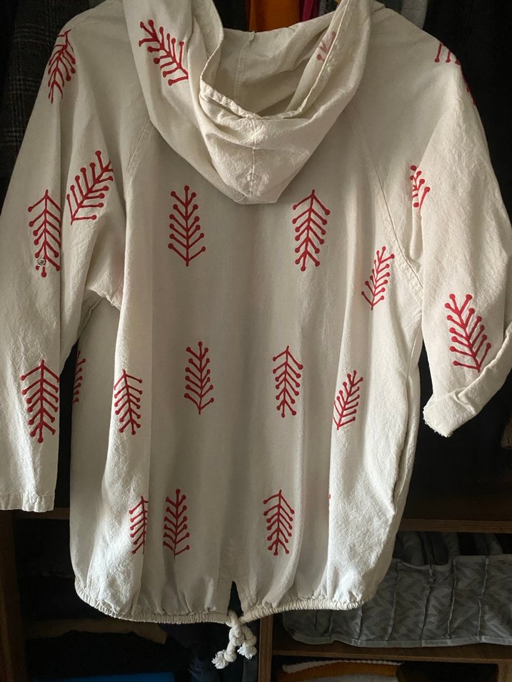 Nakışlı Pamuklu Bohem  Ceket - Görsel 2