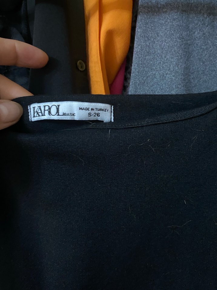 Siyah Midi Kadın çelik kumaş Elbise - Görsel 3