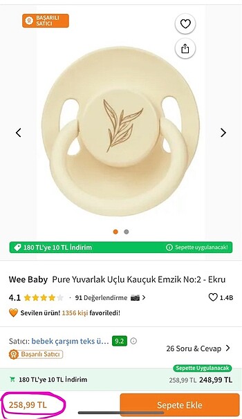 Beden 3 Adet Emzik