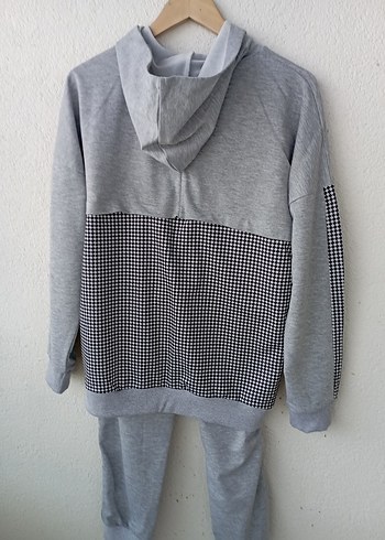 Gri lastikli Kadın Eşofman takımı - Görsel 2