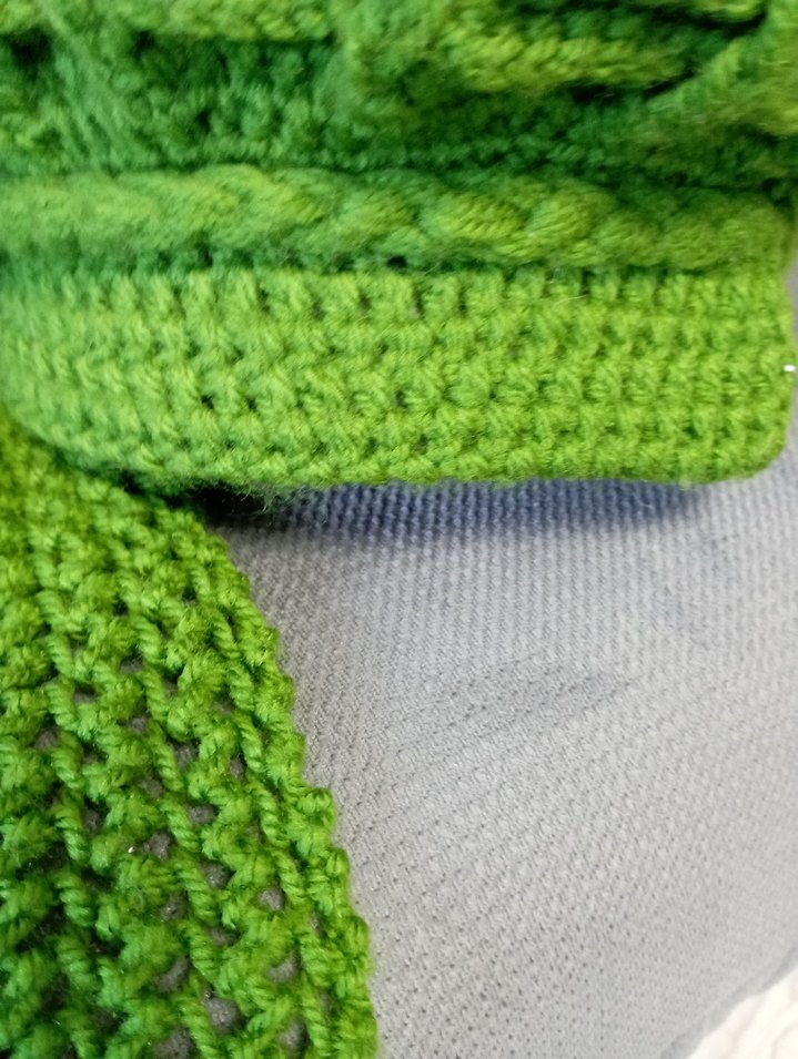 Örgü Yeşil Kadın Bere - Görsel 4