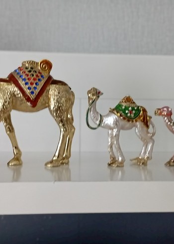 Renkli Süslemeli Deve Figürleri - Görsel 2