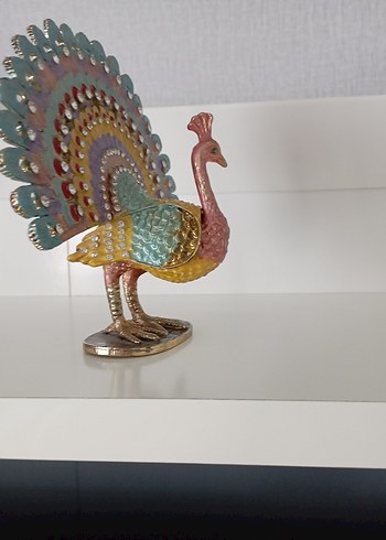 Renkli Tavuskuşu Biblo - Görsel 2