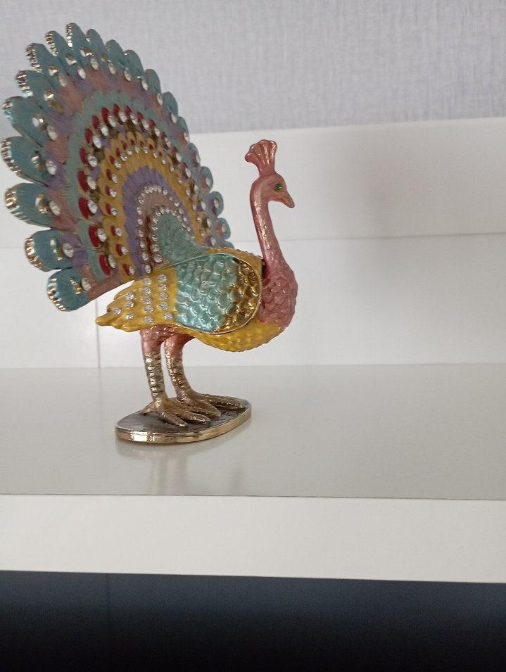 Renkli Tavuskuşu Biblo - Görsel 2