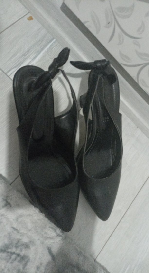 Tokalı Siyah İnce Topuklu Kadın Ayakkabı - Görsel 5
