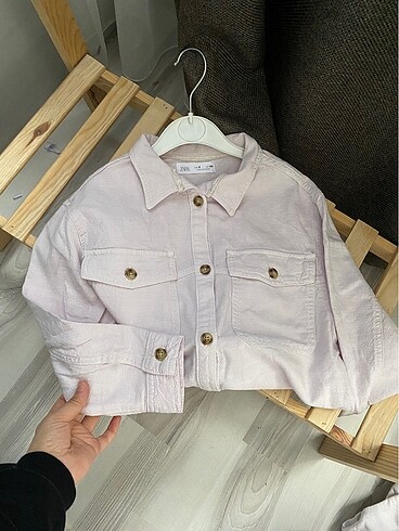Zara Çocuk lila renk gömlek
