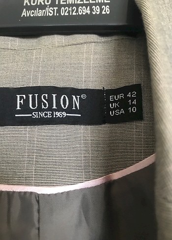 Düğmeli Bej Kadın Blazer Ceket - Görsel 3