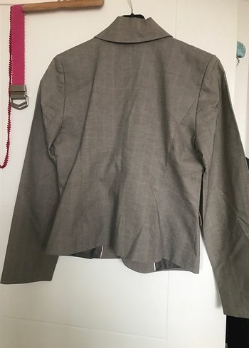 Düğmeli Bej Kadın Blazer Ceket - Görsel 2