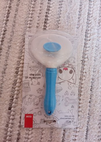 Mavi beyaz kedi yada köpek tarağı - Görsel 2