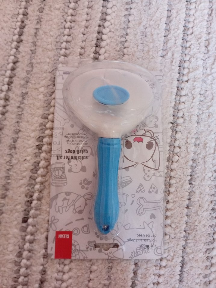 Mavi beyaz kedi yada köpek tarağı - Görsel 2