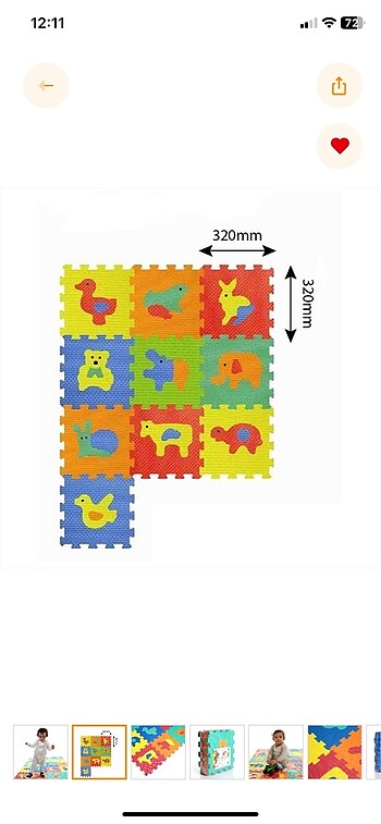 Bebek puzzle oyun matı