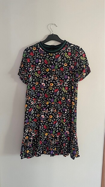 ZARA ÇİÇEKLİ MİNİ ELBİSE
